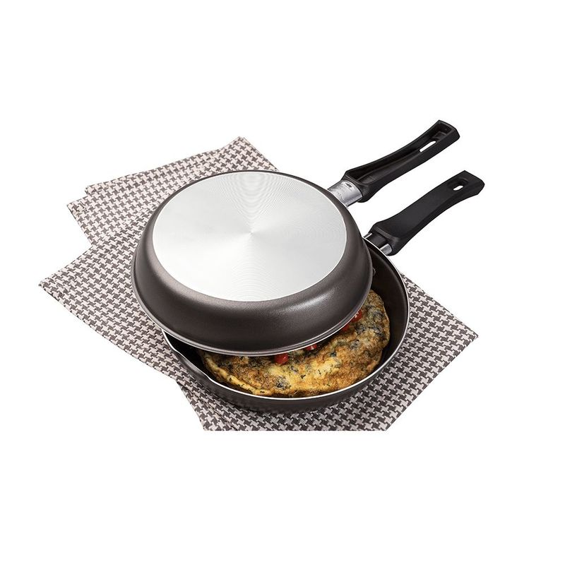Omeleteira Tramontina Loreto 20cm Alum nio Grafite 1