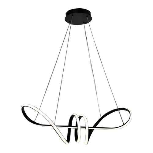 Lustre Deccor Aldem 40W 3000K Preto Cristallux - 221988
