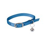 Coleira Pet Mor P Gato Azul Poli ster c  Trava 0