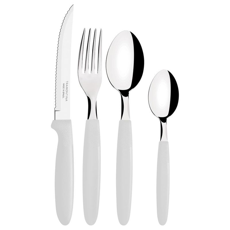 Faqueiro Tramontina Ipanema 24 P s Inox Cb Branco 2