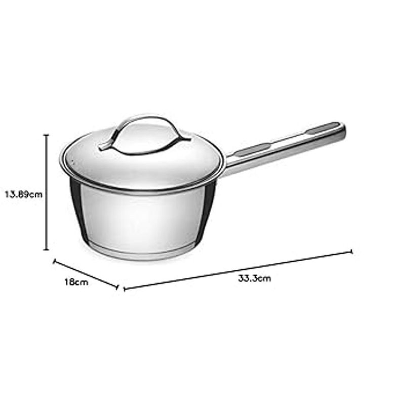 Panela Tramontina Allegra 16cm 1 5L Inox Fundo Triplo 3