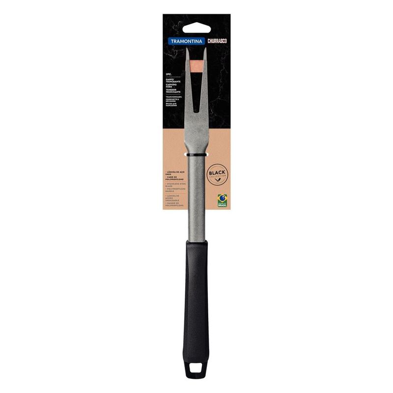 Garfo Trinchante Tramontina Utilit  Inox Cb Preto 2