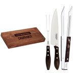 Conj Trinchante Tramontina 2 P s Inox Cb Castanho 0