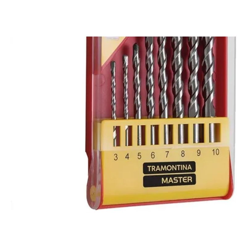 Jogo de Brocas Tramontina Widia 8 Pe as - 43142 508 2