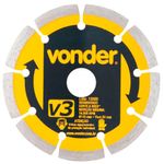 Disco Diamantado Segmentado Vonder V3 110mm  Uso a Seco - 1268300000 0