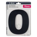 N mero Residencial 0  Atlas  Acabamento Preto - PR3000 0