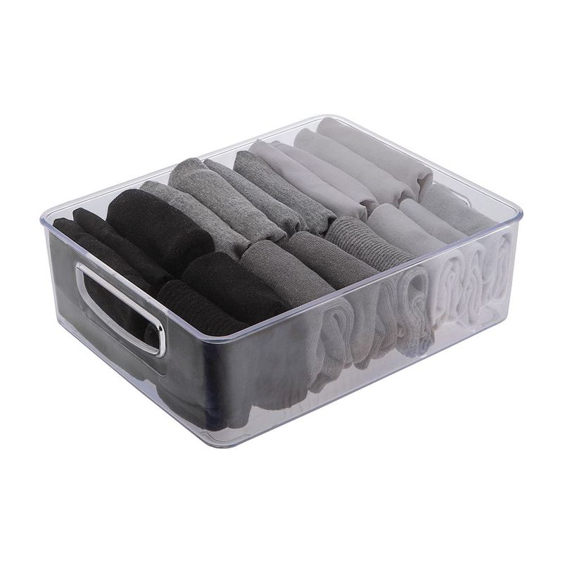 Organizador Retangular Multiuso Paramount Diamond Transparente - 902 1