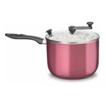Pipoqueira MTA Cristal 22cm  3 6 Litros   Alum nio  Cereja - 8994 2