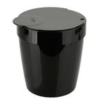 Lixeira OU Infinity 5L PP Preta C Tampa Text  0