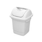 Lixeira Plasvale Basculante 10L PP Branca C T 0