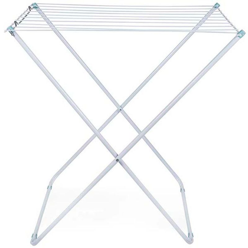 Varal de Ch o Mor Maxi 6009 10 Varetas Branco Dobr vel 1