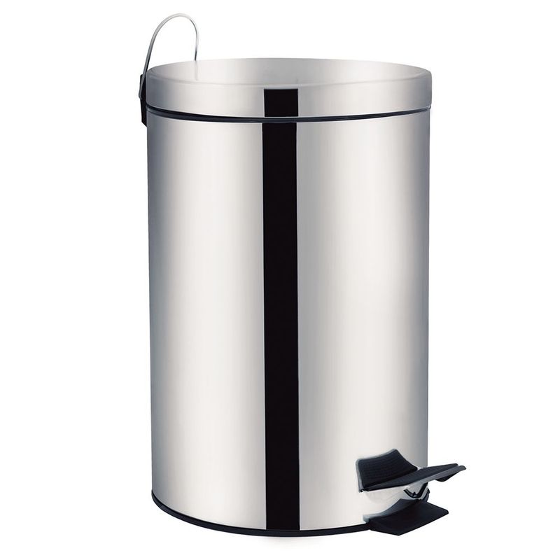 Lixeira Mor  gata 20L Inox Pedal Cinza 0