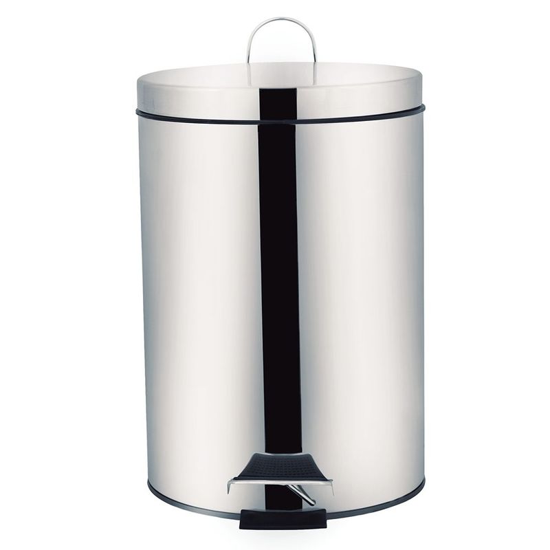 Lixeira Mor  gata 20L Inox Pedal Cinza 1