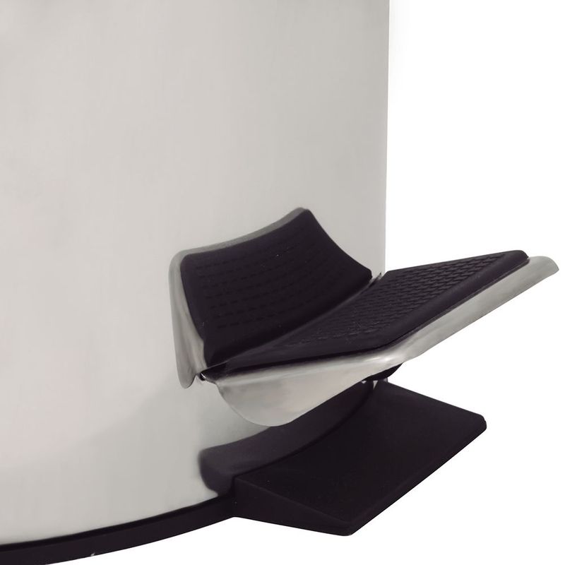 Lixeira Mor  gata 20L Inox Pedal Cinza 2