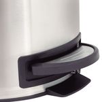 Lixeira Mor Safira 5L Inox Fosco Pedal Cinza 2