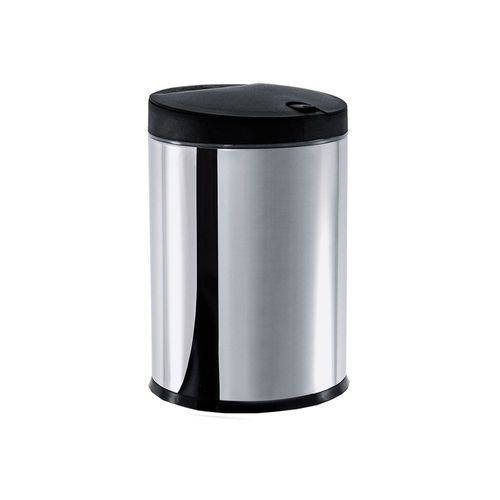 Lixeira Brinox Press 4L Inox Polido C/ Tampa