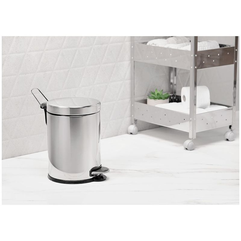 Lixeira Brinox 3040 202 5L Inox Escovado Pedal 1
