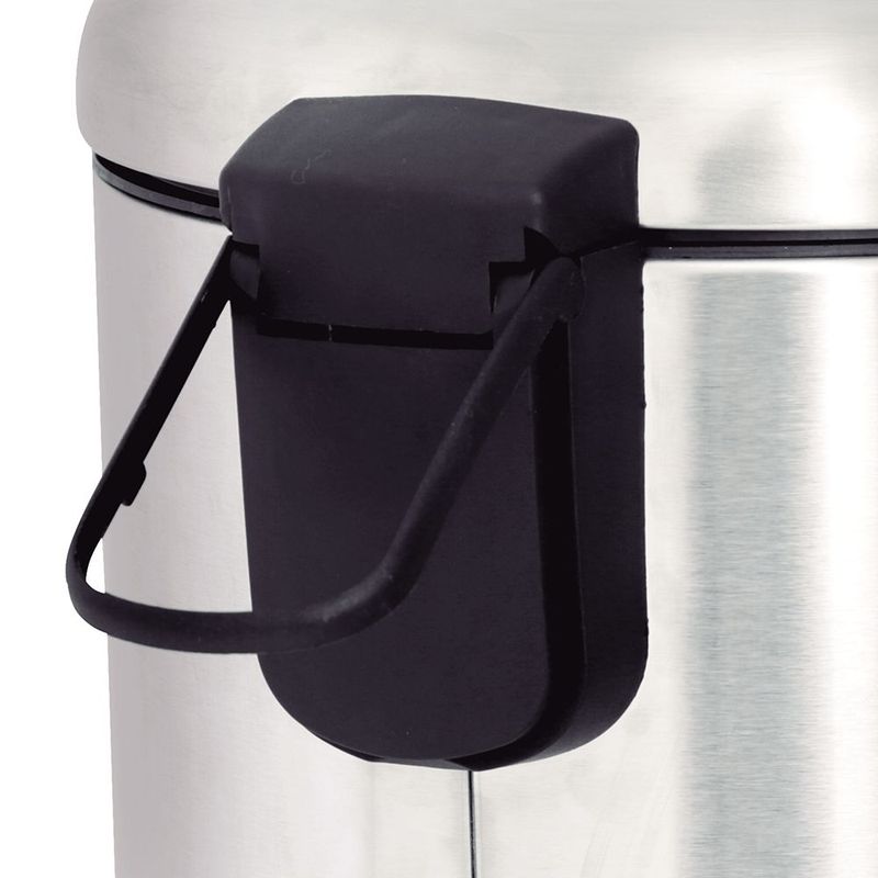 Lixeira Mor Safira 5L Inox Fosco Pedal Cinza 4