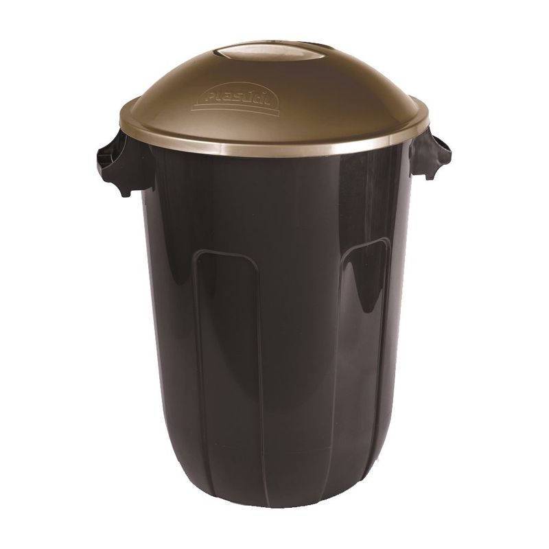 Cesto Lixo Plas til 62L Pl stico Preto 0