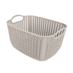 Cesto Mor Tran ado Retangular Alto M dio 6L Branco 0