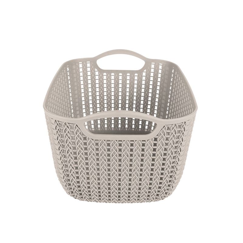 Cesto Mor Tran ado Retangular Alto M dio 6L Branco 2