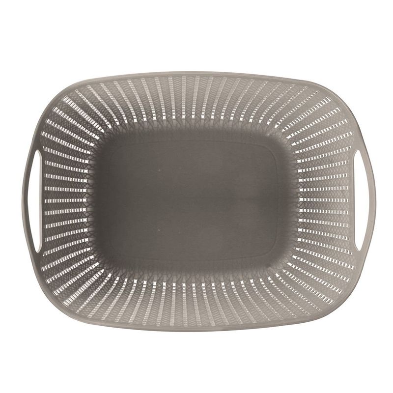 Cesto Mor Tran ado Alto Grande 9L Branco Antigo 3