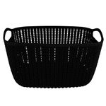 Cesto Mor Tran ado Alto Grande 9L Preto 1