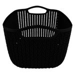 Cesto Mor Tran ado Alto Grande 9L Preto 2