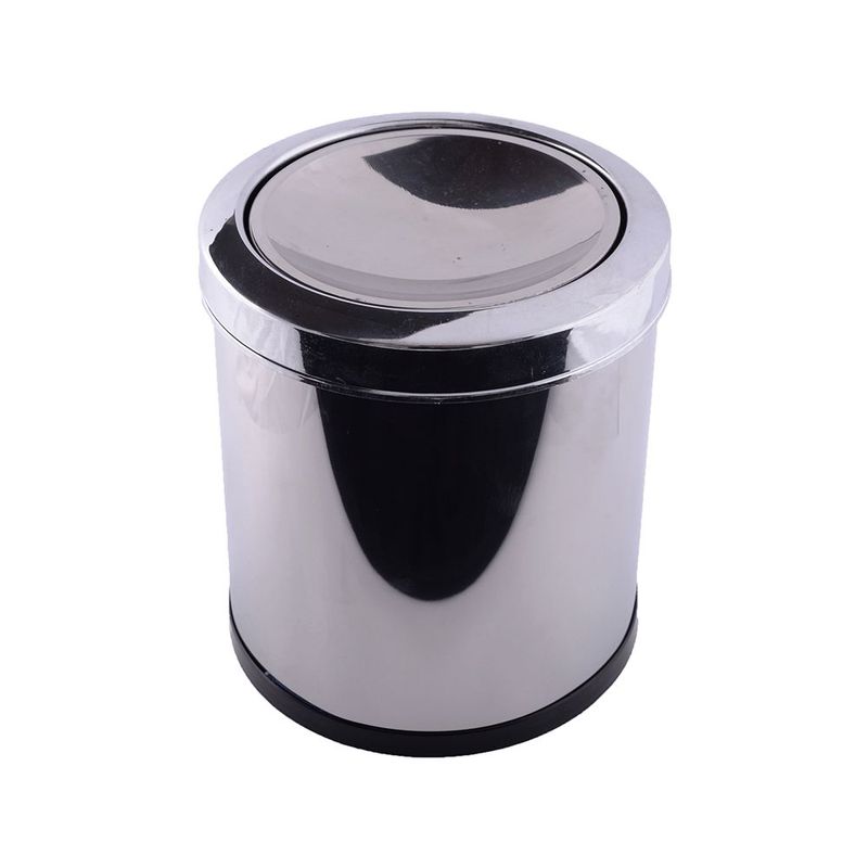 Lixeira Viel Inox C Tampa Basculante 5L Fosco 0