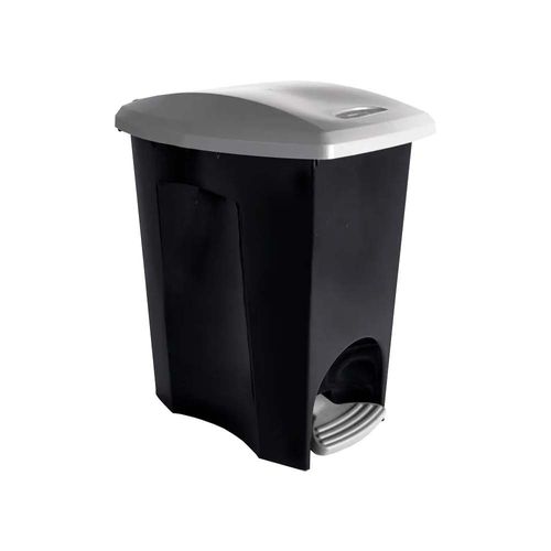 Lixeira Plasútil Ecoblack C/Pedal Preta 15L UV