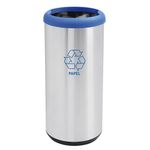 Lixeira Tramontina Inox Seletiva Papel 40L 94539 221 0