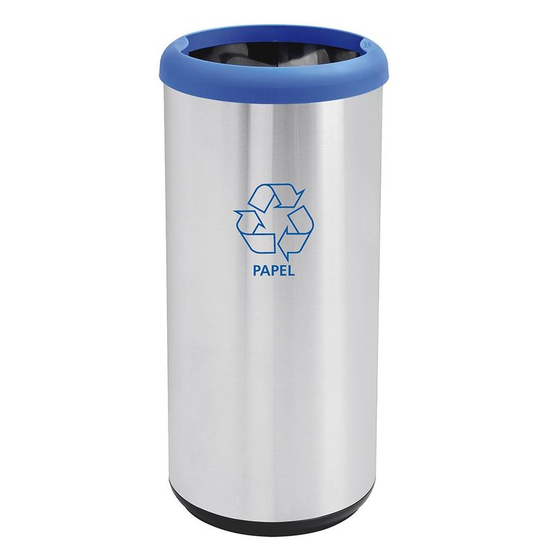 Lixeira Tramontina Inox Seletiva Papel 40L 94539 221 0