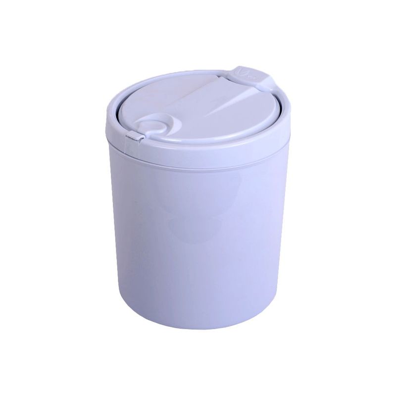 Lixeira Viel Polipropileno C Tampa Clicar Branca 6L 0