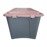 Caixa Org  Plasvale 1214 50L Cinza PP c Tampa 0