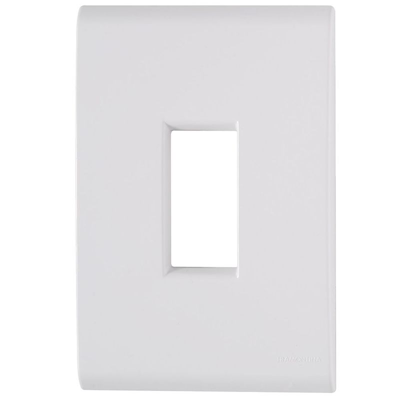 Placa Tramontina Liz 1 Posto Vertical 4x2 Branca 0