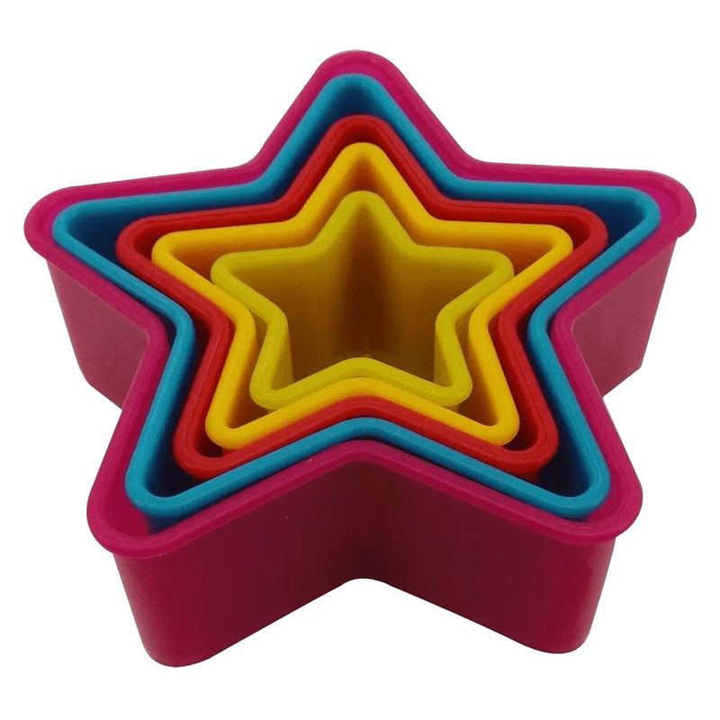 Jogo Cortadores Yangzi Carol 19644 Estrela 5 P s 0