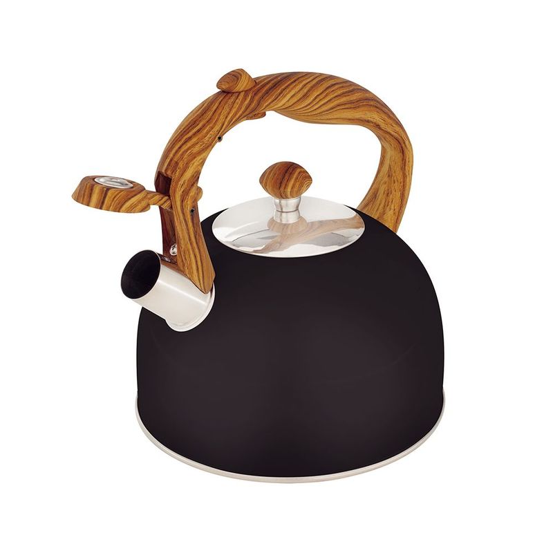 Chaleira Mor Wood 7715 2 5L Inox Aviso Sonoro Preta 1