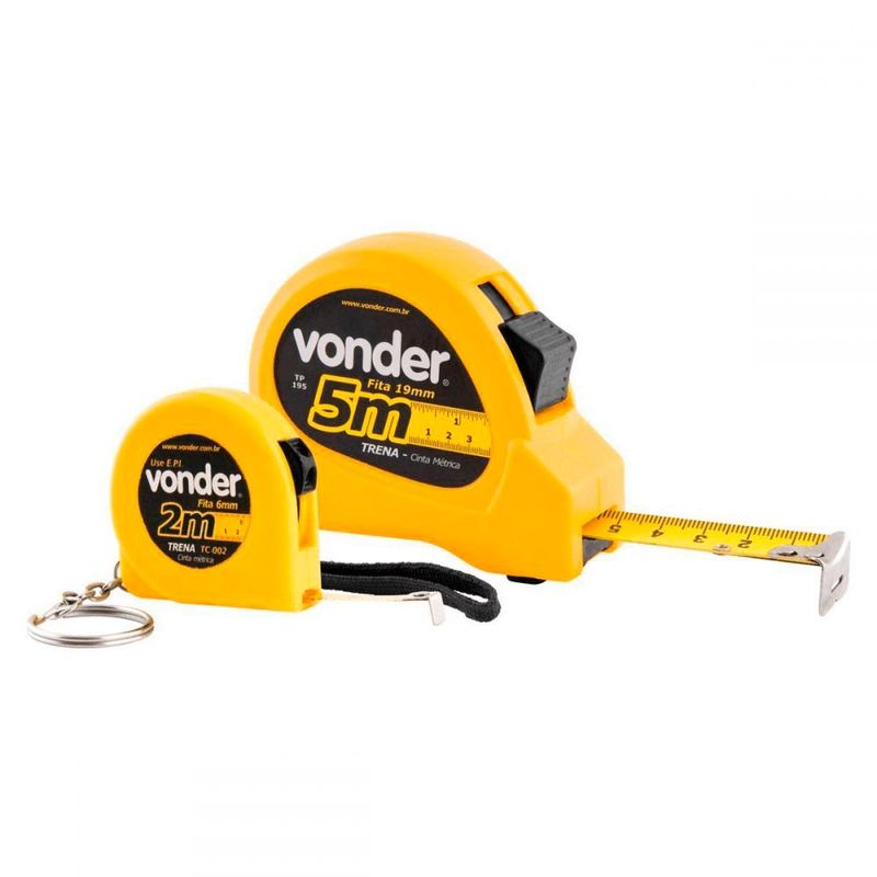 Kit Trenas Vonder 5m   Chaveiro 2m Estojo ABS 0