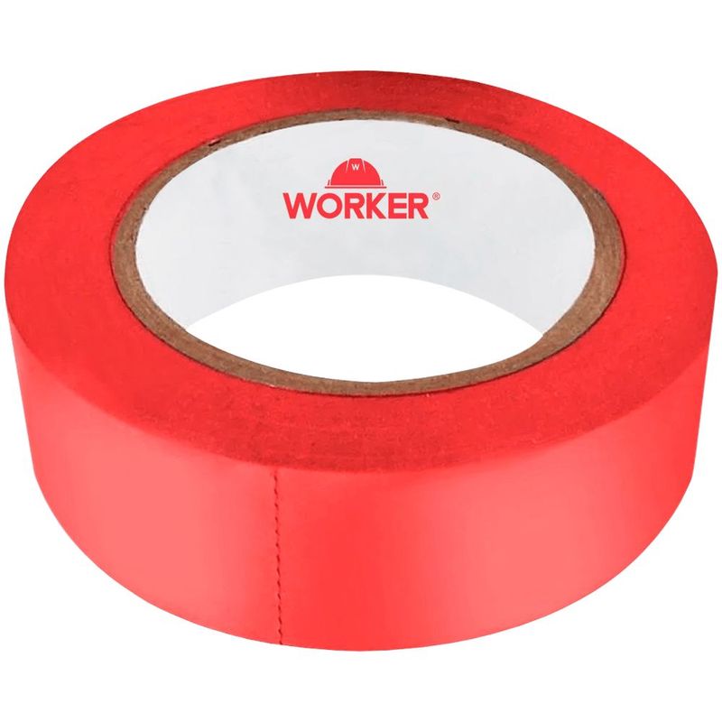 Fita Isolante Worker 344451 19mmx10m Vermelha 0