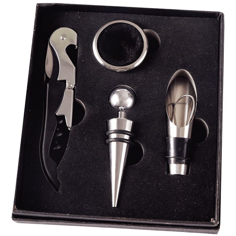 Kit Vinho GZT BW0003 4 Pe as A o Inox 0