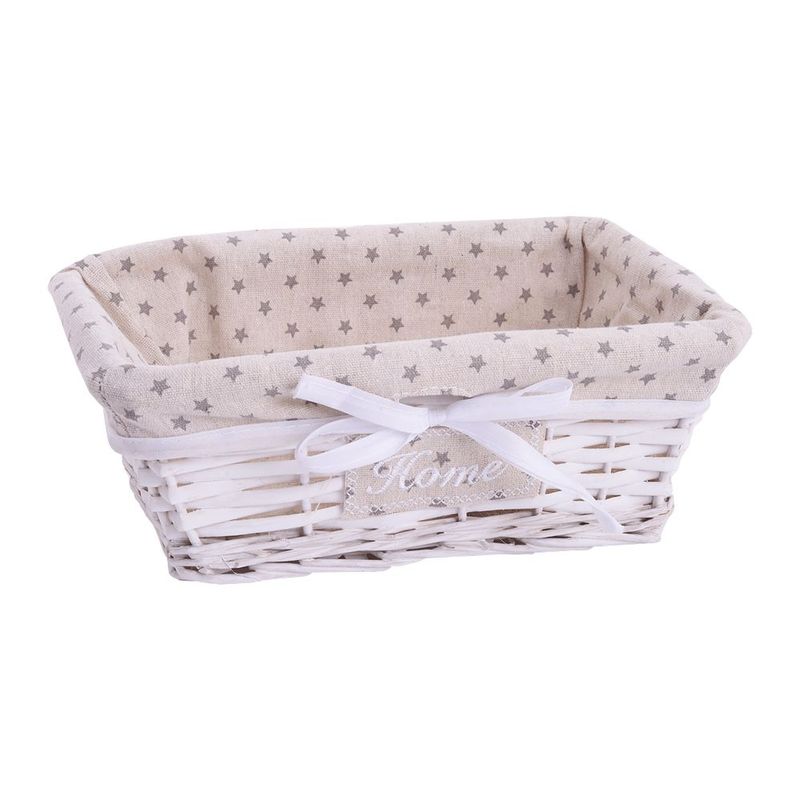 Cesta Retangular GZT DC0038 Willow Tecido 29x20x11cm 0