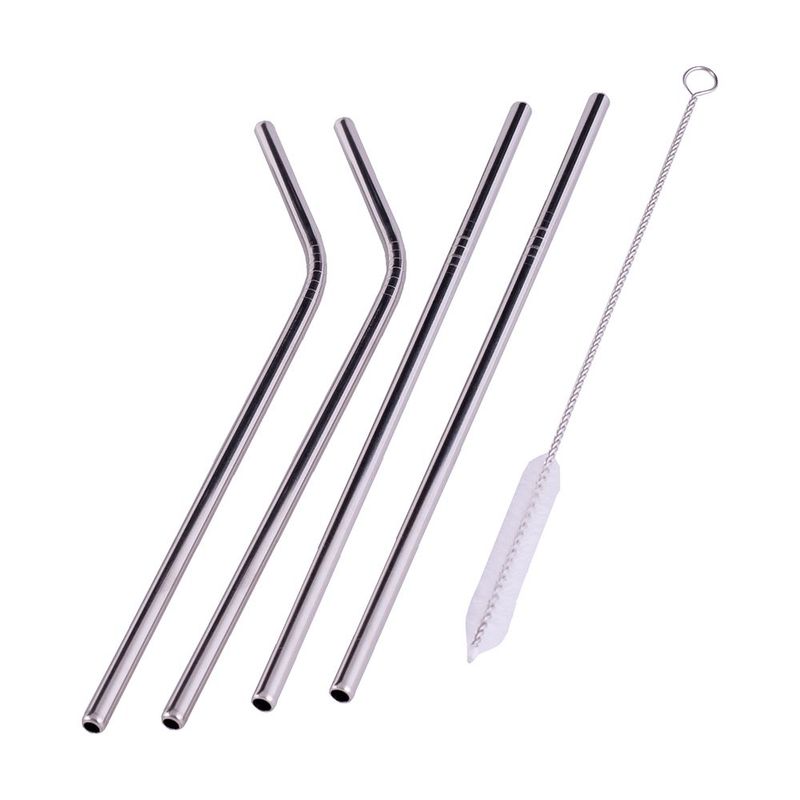 Conj  Canudos GZT BU0039 4 P s Inox c  Escova 0