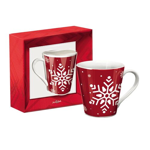 Caneca Artebel 1780 Porcelana Flocos Neve 300ml