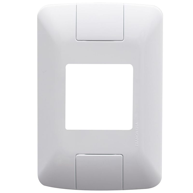 Placa 2 Postos Juntos Tramontina Aria 4x2 Branca 0