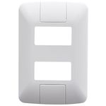 Placa 2 Postos Afastados Tramontina Aria 4x2 Branca 0