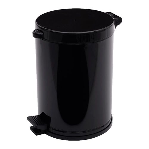 Lixeira Viel 10,5L PP Tampa Pedal Preta 3576
