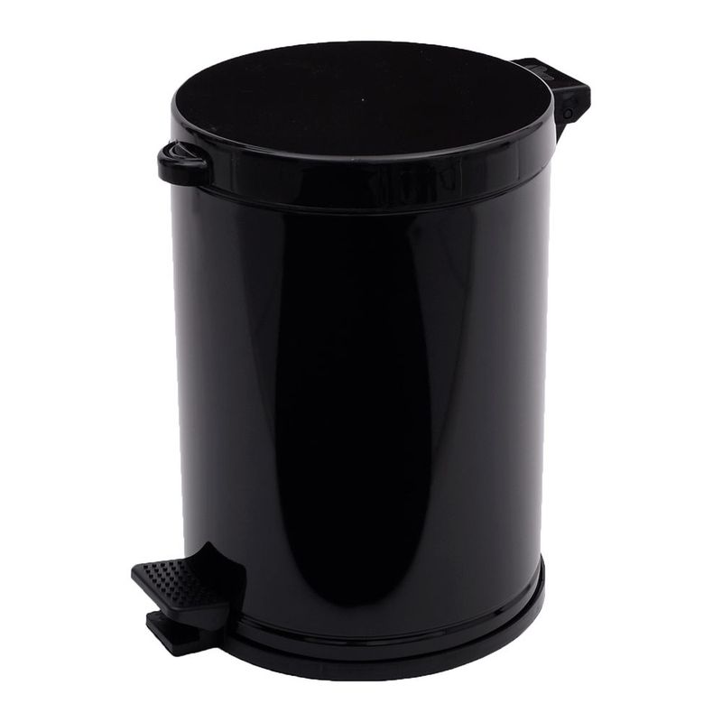 Lixeira Viel 10 5L PP Tampa Pedal Preta 3576 0