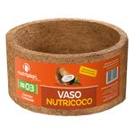 Vaso Fibra Coco Nutriplan 8100103-U N 3 Natural Liso 1