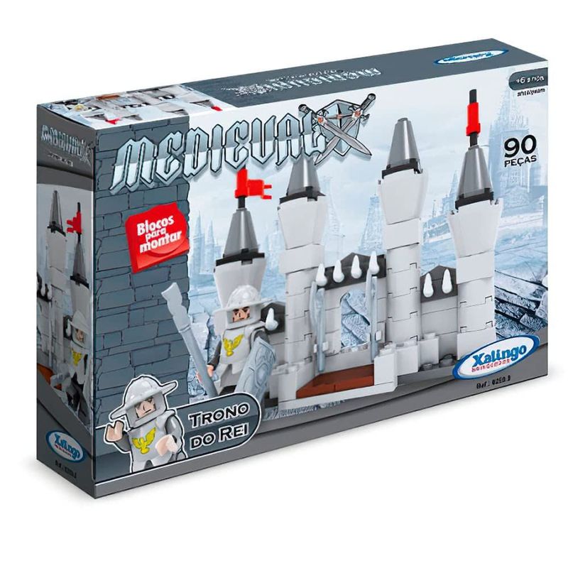 Blocos Medieval Trono Do Rei 90 Pe as Xalingo 0299 8 0