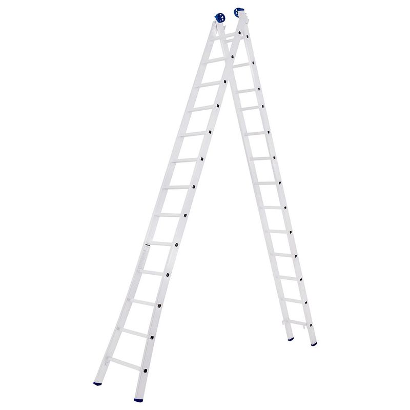 Escada de Alum nio Mor 2 x 13 Degraus Extensiva  3 em 1 - 5209 0